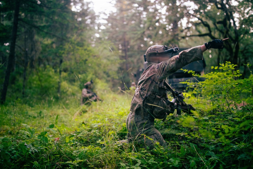 1st Special Forces Group (Airborne) conducts ambush training during Tahoma Strike