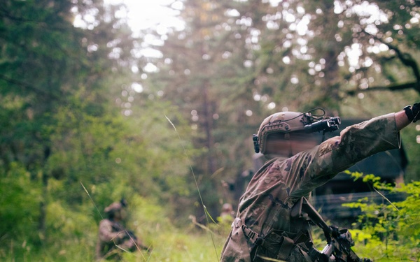 1st Special Forces Group (Airborne) conducts ambush training during Tahoma Strike