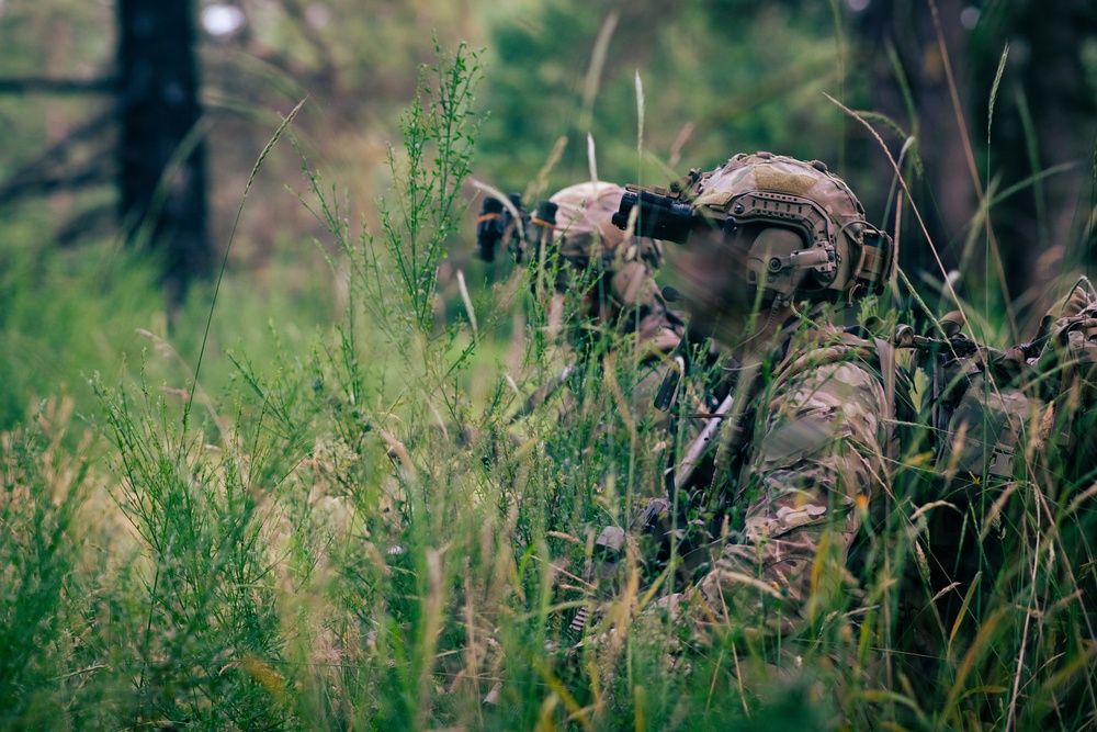 1st Special Forces Group (Airborne) conducts ambush training during Tahoma Strike