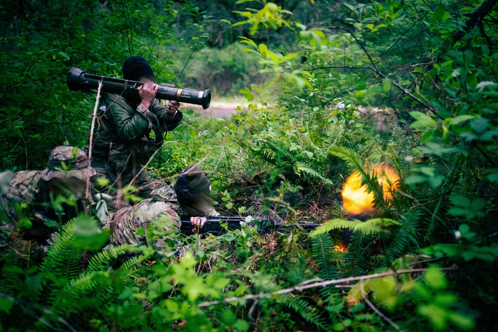 1st Special Forces Group (Airborne) conducts ambush training during Tahoma Strike