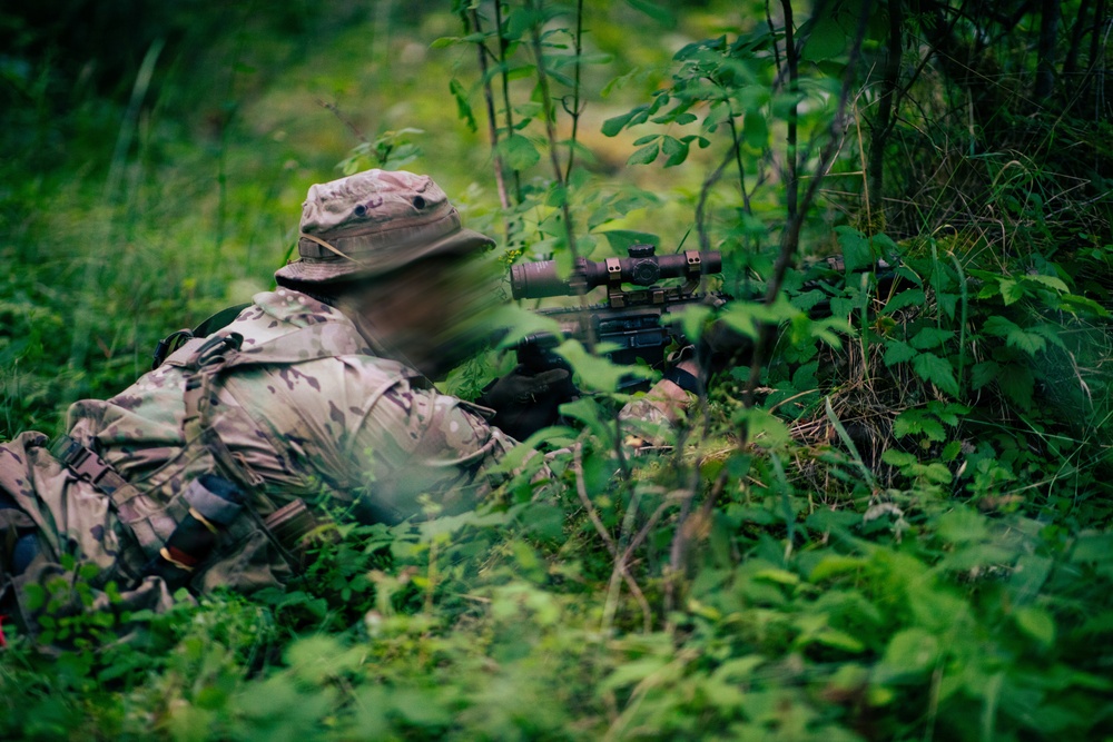 1st Special Forces Group (Airborne) conducts ambush training during Tahoma Strike
