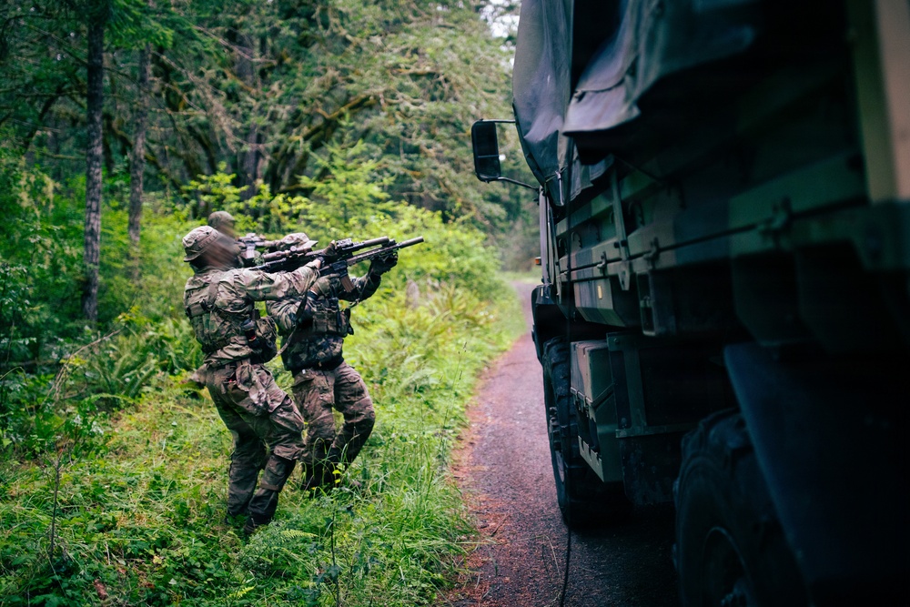 1st Special Forces Group (Airborne) conducts ambush training during Tahoma Strike