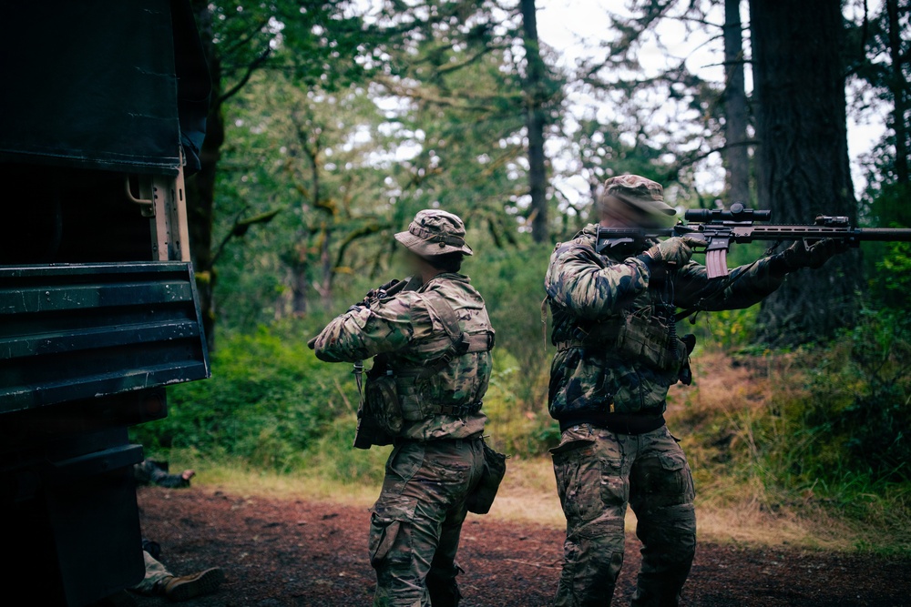 1st Special Forces Group (Airborne) conducts ambush training during Tahoma Strike