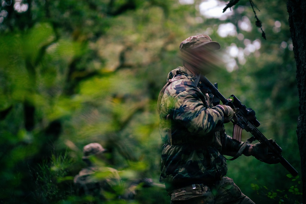 1st Special Forces Group (Airborne) conducts ambush training during Tahoma Strike