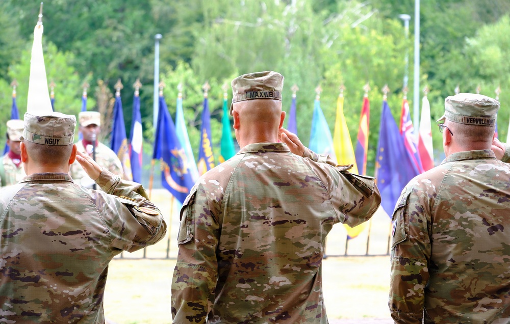 Saluting during anthem