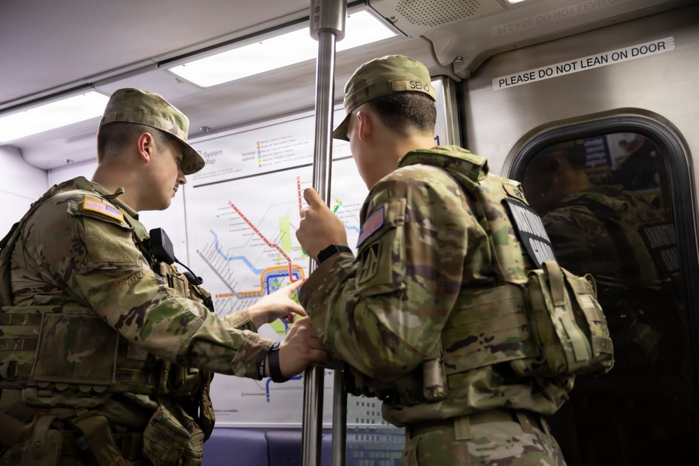 DCNG Chief Command Warrant Officer mentors guardsmen on patrol procedures