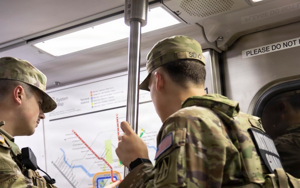 DCNG Chief Command Warrant Officer mentors guardsmen on patrol procedures