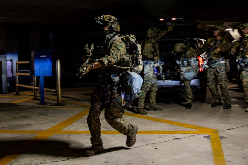 MARSOC conducts raid training during RAVEN