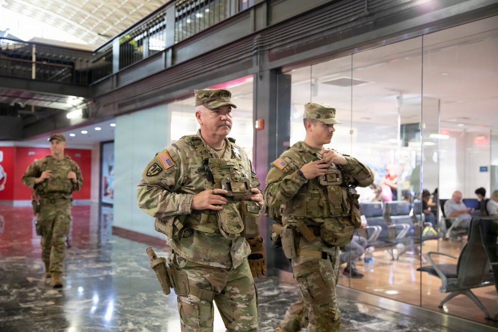 DCNG Chief Command Warrant Officer mentors guardsmen on patrol procedures