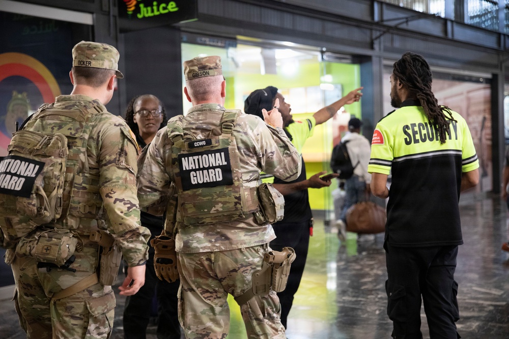 DCNG Chief Command Warrant Officer mentors guardsmen on patrol procedures
