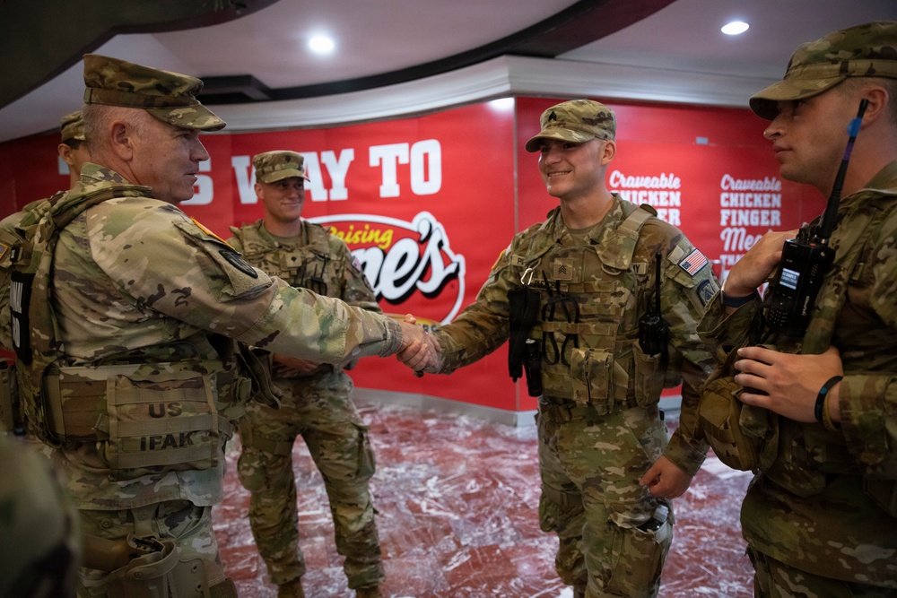 DCNG Chief Command Warrant Officer mentors guardsmen on patrol procedures