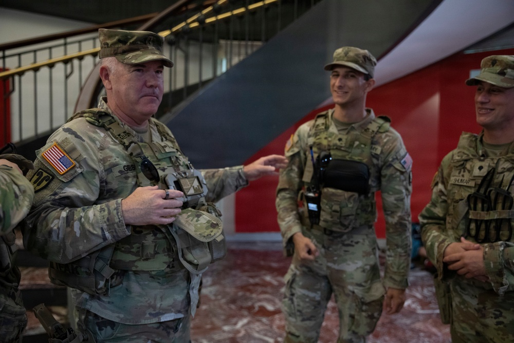 DCNG Chief Command Warrant Officer mentors guardsmen on patrol procedures