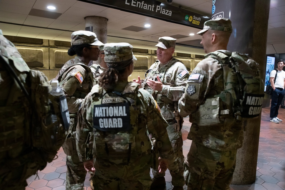 DCNG Chief Command Warrant Officer mentors guardsmen on patrol procedures