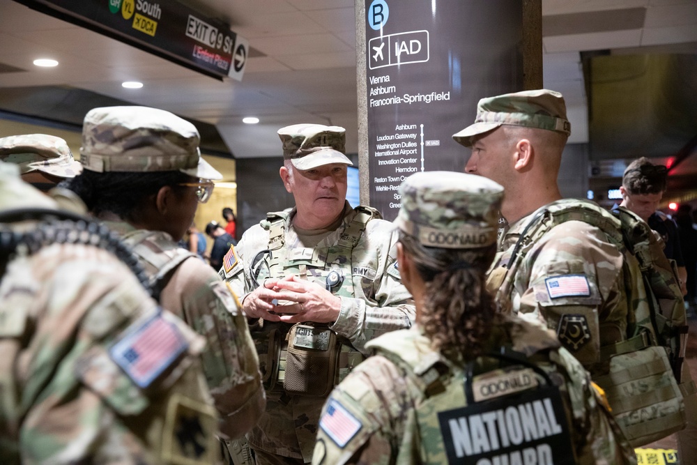 DCNG Chief Command Warrant Officer mentors guardsmen on patrol procedures