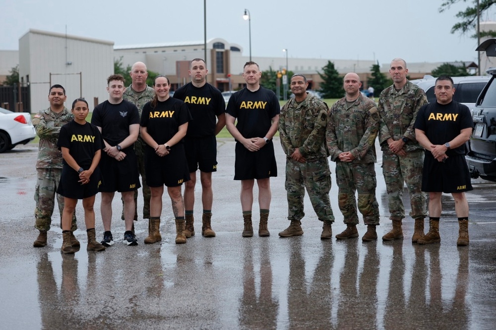 451st ESC Soldiers complete early-morning six-mile ruck march