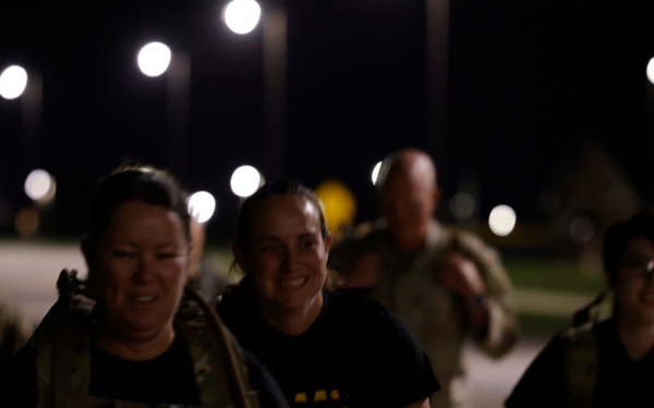 451st ESC Soldiers complete early-morning six-mile ruck march