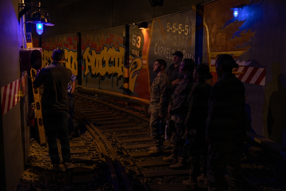 U.S. Marines visit Fire Department of the City of New York Veterans of Foreign Wars Post 12033