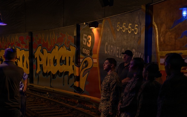 U.S. Marines visit Fire Department of the City of New York Veterans of Foreign Wars Post 12033