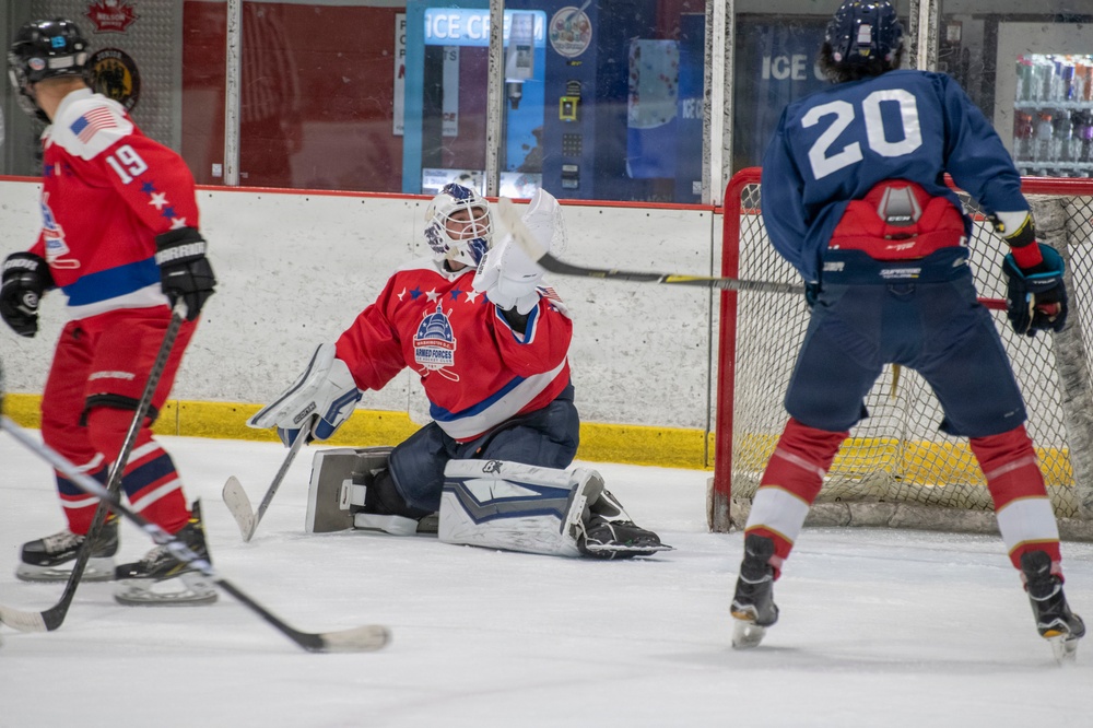 Security forces lieutenant backstops D.C. team to Heroes Cup hockey title