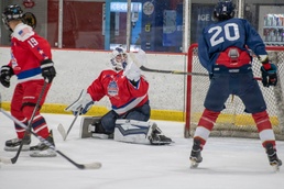 Security forces lieutenant backstops D.C. team to Heroes Cup hockey title