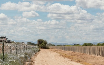 Contractors continue installation and repair of HESCO barriers in NDA 2
