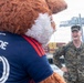 New England Mascot Slyde the Fox Visits USS Arlington