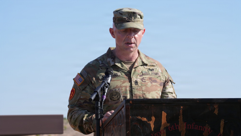 1‑6 IN Change of Command ceremony