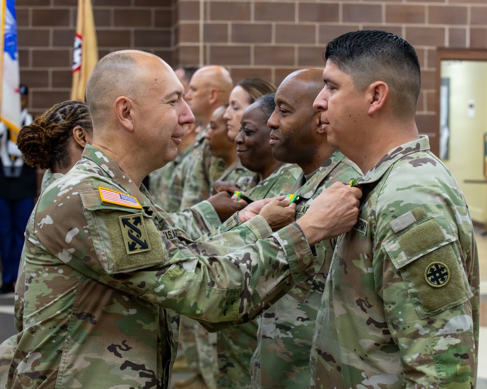 Senior leaders award Mexican Border Defense Medal to 4th Sustainment Command (Expeditionary)