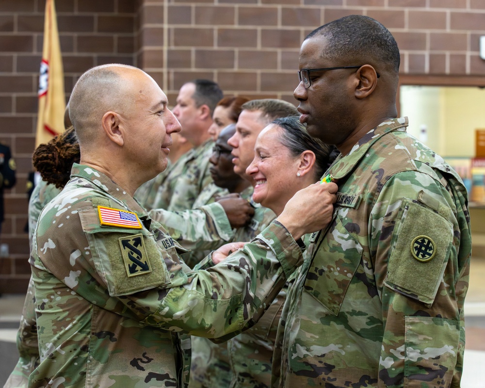 Senior leaders award Mexican Border Defense Medal to 4th Sustainment Command (Expeditionary)