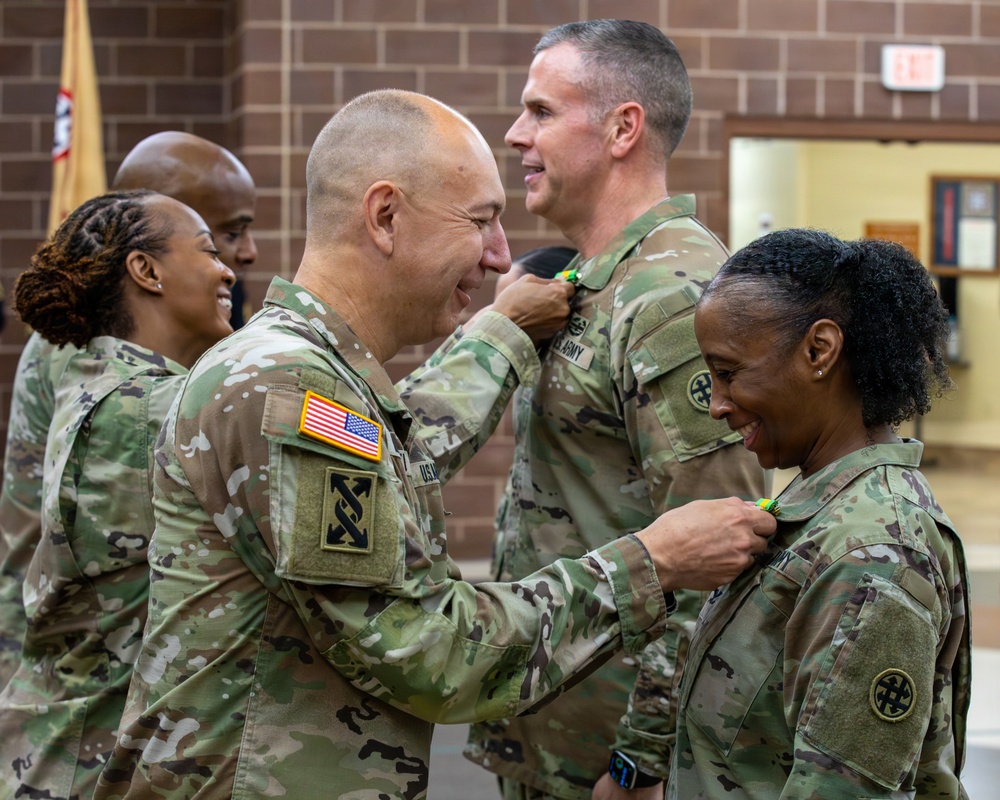 Senior leaders award Mexican Border Defense Medal to 4th Sustainment Command (Expeditionary)