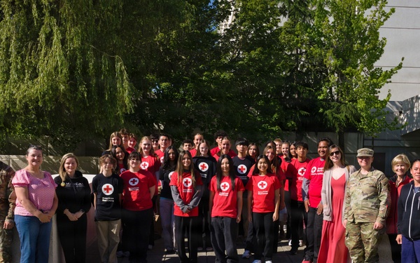 Madigan Army Medical Center welcomed volunteers participating in the annual American Red Cross Summer Youth Program