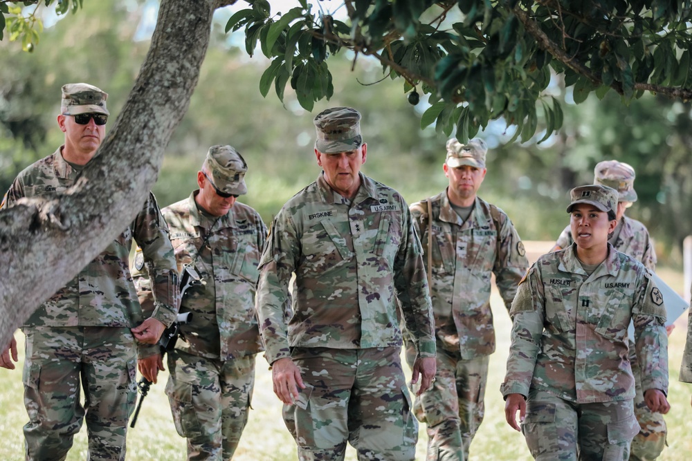 Maj. Gen. Todd Erskine visits 364th Expeditionary Sustainment Command during RIMPAC 2026
