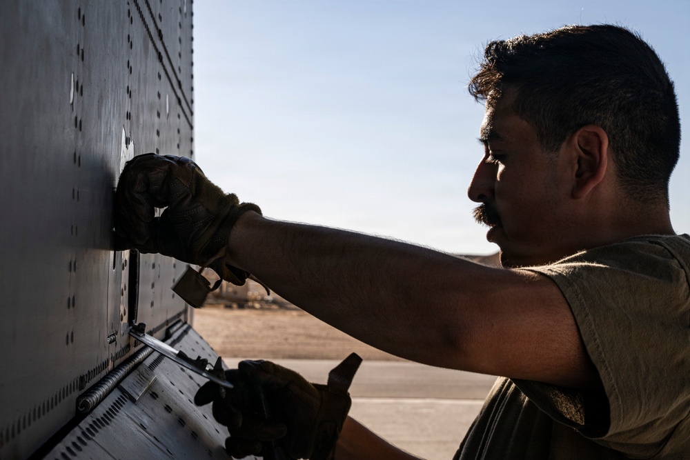 C-130H sustains air mobility operations in the CENTCOM AOR