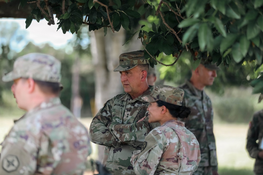 Maj. Gen. Todd Erskine visits 364th Expeditionary Sustainment Command during RIMPAC 2026
