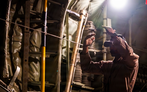 C-130H sustains air mobility operations in the CENTCOM AOR
