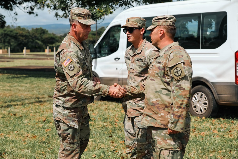 Maj. Gen. Todd Erskine visits 364th Expeditionary Sustainment Command during RIMPAC 2026