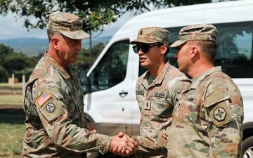 Maj. Gen. Todd Erskine visits 364th Expeditionary Sustainment Command during RIMPAC 2026