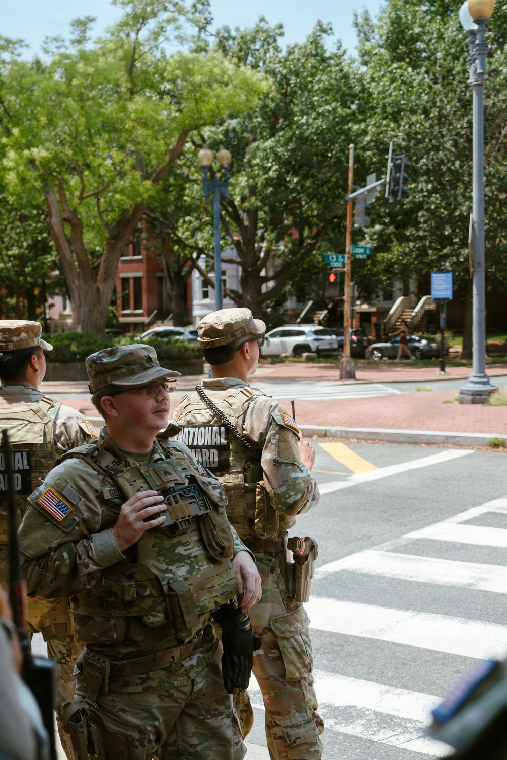 JTF-DC Logan Circle Patrolled by Arkansas Guardsmen