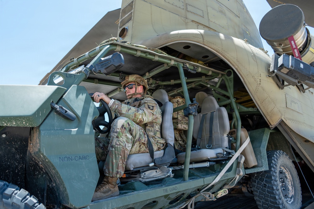 U.S. Army Soldiers with JTF-SB Preform Air Assault Training