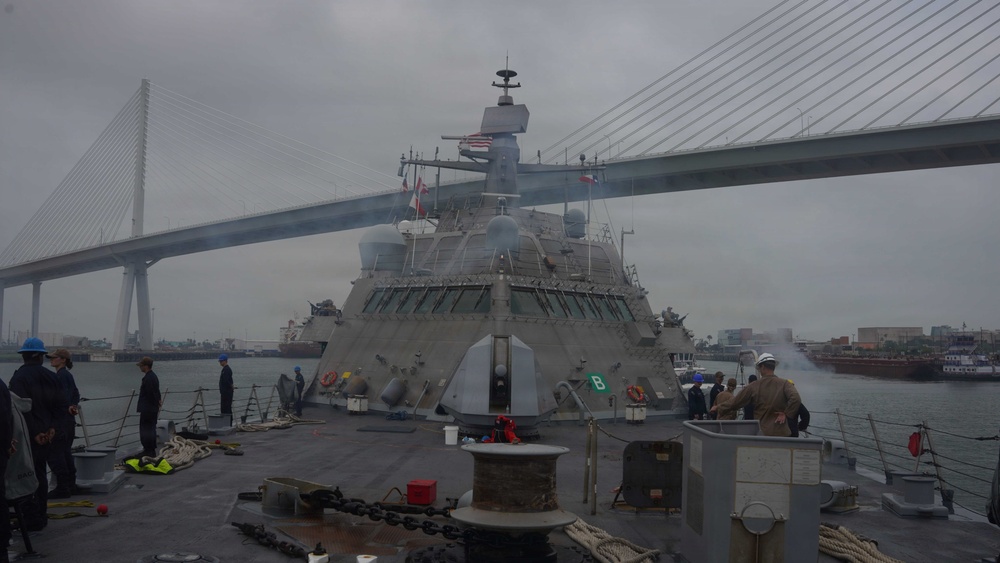 USS Cooperstown Makes Port at Corpus Christi, Texas.