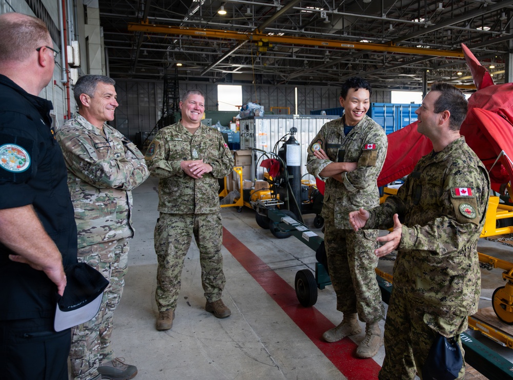 Canadian Joint Operations Command team vists the Royal Canadian Air Force Air detachment at RIMPAC 2026