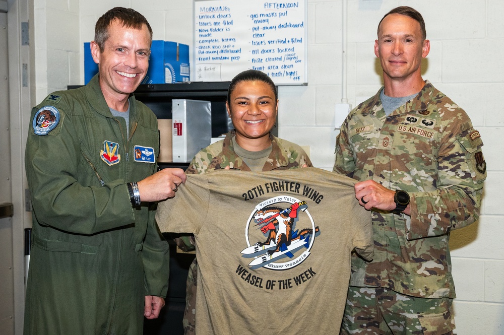 Weasel of the Week: Senior Airman Xciania Flores, 20th Logistics Readiness Squadron