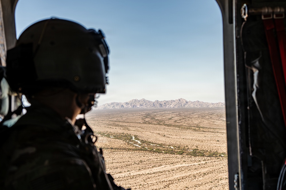 JTF-SB Soldiers Fly into ISV Air Assault Insertion Training