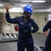 John F. Kennedy Conducts Anchor Testing
