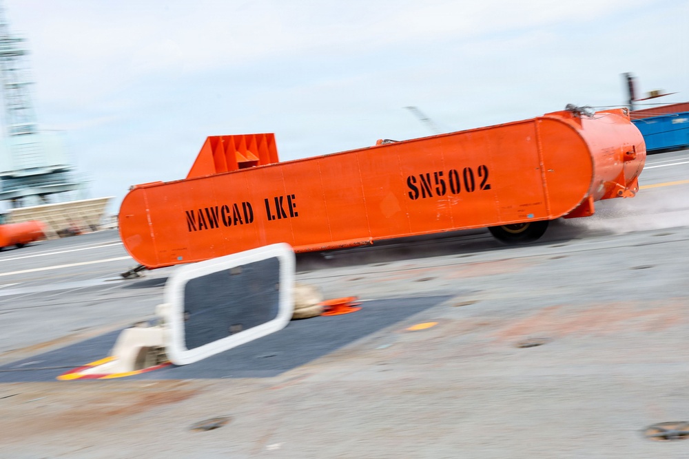 John F. Kennedy Conducts Deadload Testing