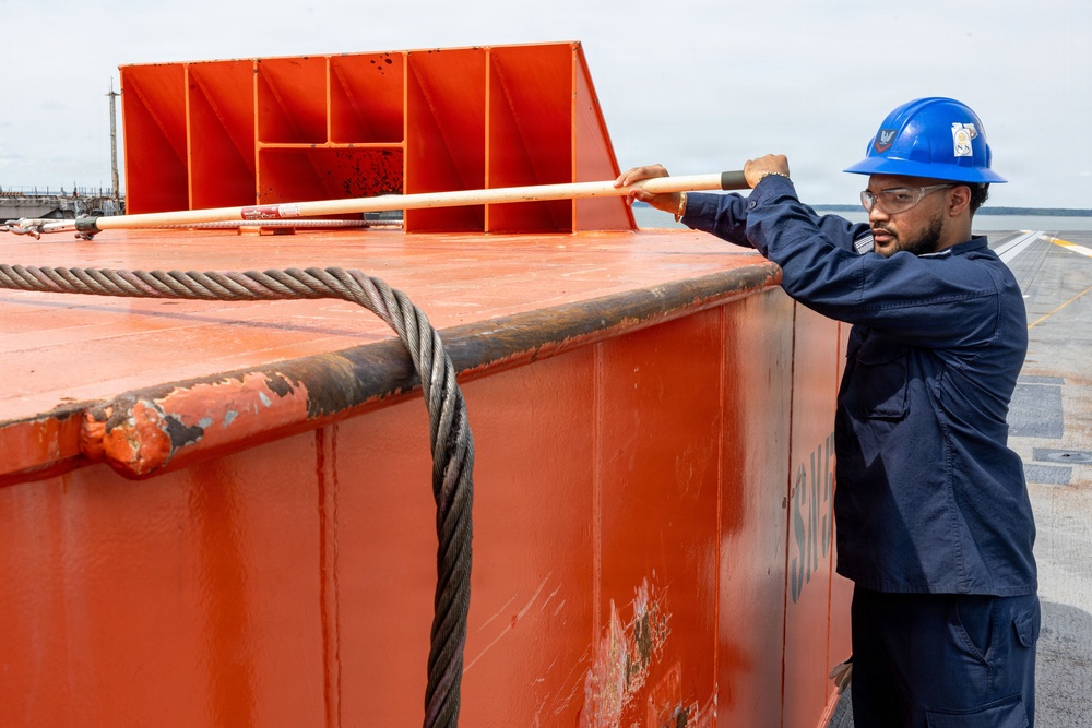John F. Kennedy Conducts Deadload Testing