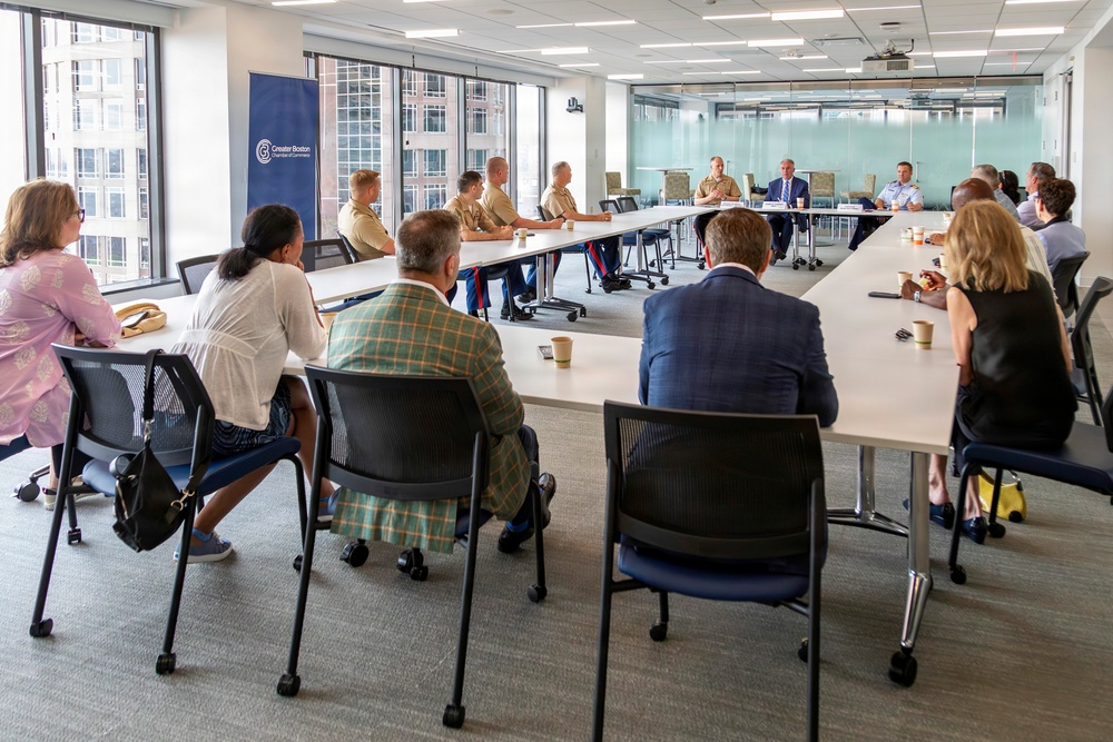 Coast Guard, Marine Corps and Boston Business Leaders Hold Roundtable