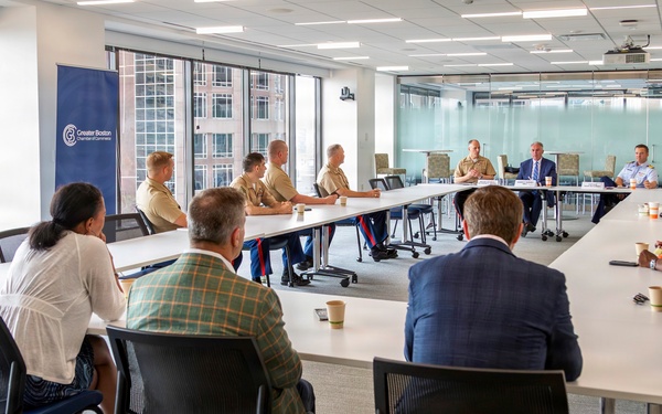Coast Guard, Marine Corps and Boston Business Leaders Hold Roundtable