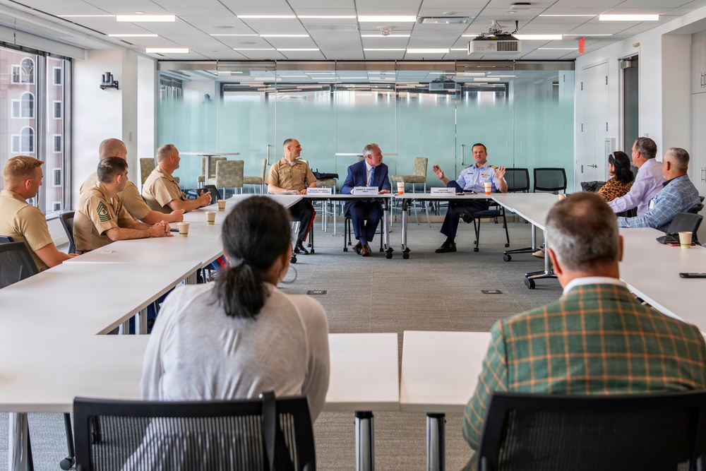 Coast Guard, Marine Corps and Boston Business Leaders Hold Roundtable