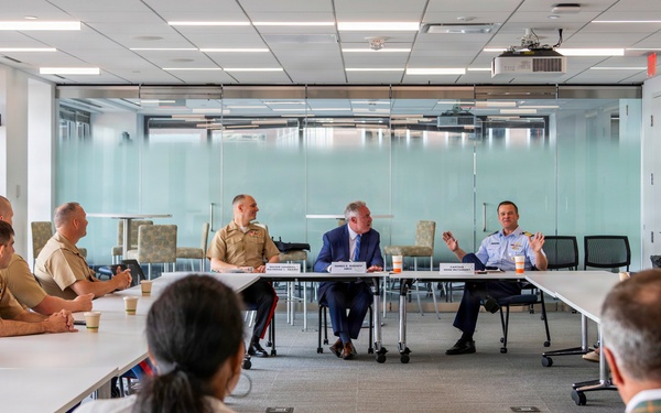 Coast Guard, Marine Corps and Boston Business Leaders Hold Roundtable